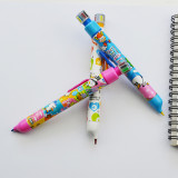 popular products 2018 plastic holder mechanical color crayon set