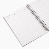 Custom A5 Spiral Notebook Hardcover School Student Daily Weekly Monthly Diary Planner