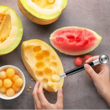 Double-Sided Stainless Steel Scoop Melon Ballers Scoop For Watermelon Ice Cream