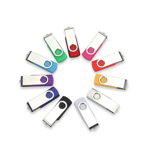 Swivel Advertising OTG Red Plastic USB Flash Drive with Give away Gift