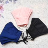 lip filter private label transparent silicon visible foldable dust knitted ski pearl real nature silk foot steam face mask