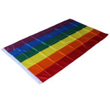 Flying Polyester high quality flag colorful cheap lgbt rainbow flag custom flag