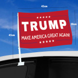 Top Custom 30*45cm trump car flag window trump  car window flag wholesale