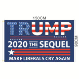 Wholesale colorful printed trump flags 3x5 outdoor double sided