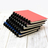 Custom A4 PU Leather Discbound Planner Disc Binding Office School Notebook Agenda