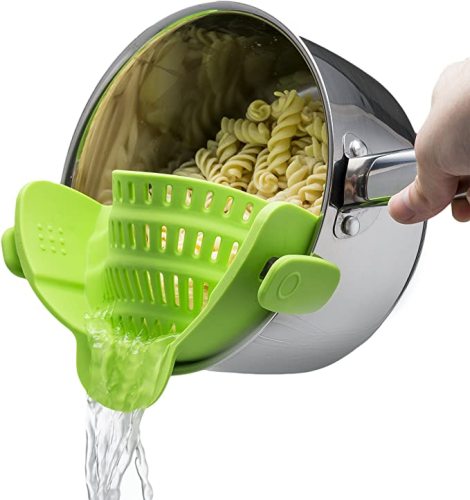 Kitchen tools Fits all Pots and Bowls Food Grade Silicone Strainer Basket Colanders