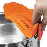 Kitchen tools Fits all Pots and Bowls Food Grade Silicone Strainer Basket Colanders