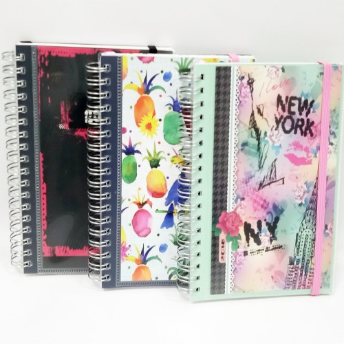 Fancy Spiral Notebook Custom Transparent PVC Cover Diary Insert PP  Photo Pocket