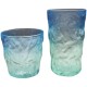 Wholesale creative European style color bark pattern wine glass tumbler frosted whiskey glass cup glacier rock glass