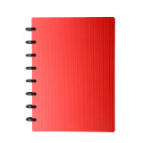 Custom A4 PU Leather Discbound Planner Disc Binding Office School Notebook Agenda