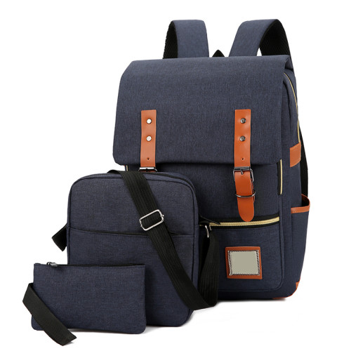 Waterproof School Travel Computer bag bagpack Smart USB charging Business Laptop Backpack set 3 in 1