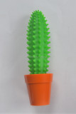 wholesale desk soft rubber cactus pen with pot highlighter pen