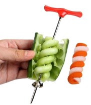 Stainless Steel Fruits & Vegetables Twist Shredder Squeezers Reamers Spiral Twist Knife