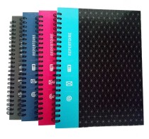 High Quality Paper Cover Notebook With ABC Tabs Custom Planner Journal