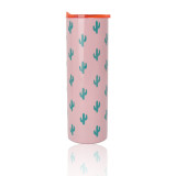 600ml New Product Colorful Electroplated Wide Mouse Double Wall 18/8 Stainless Steel Vacuum Flask Sublimation Tumbler