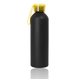 BPA Free Narrow Mouth Screw Cap Loop Leak Proof Single Wall Light Weight Aluminum Water Bottle For Sports