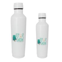 Christmas Gifts Eco Friendly 500ml/700ml Lage Capacity Portable Double Wall Stainless Steel Water Bottle With Lid Outdoor