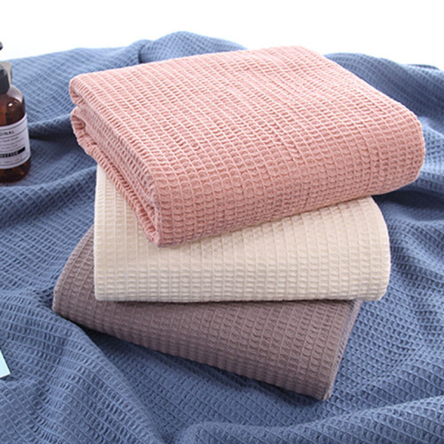 High Quality Waffle Weave Organic Cotton Baby Swaddle Blanket