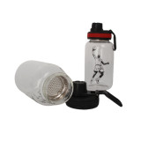 High Quality BPA Free Portable Personalized Glass Water Tumbler Shaker Water Bottle For sports