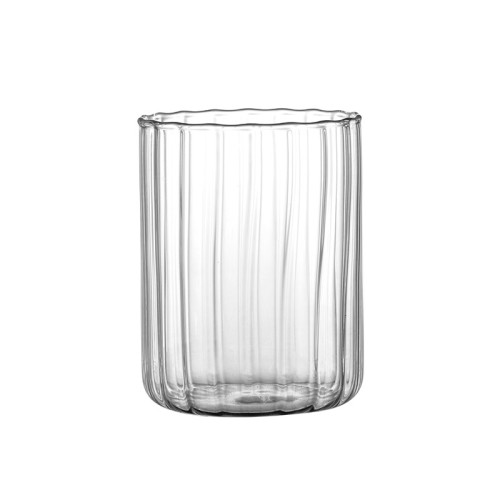 Wholesale new design 250ml 400ml classical cocktail glass bar special glass striped whiskey glass