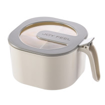 4-Compartment Kitchen Spice Organizer Salt And Pepper Storage Container Seasoning Box