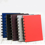 Custom A4 PU Leather Discbound Planner Disc Binding Office School Notebook Agenda