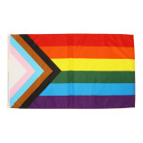 Flying Polyester high quality flag colorful cheap lgbt rainbow flag custom flag