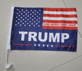 Top Custom 30*45cm trump car flag window trump  car window flag wholesale