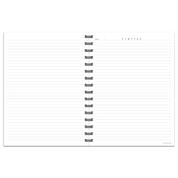 2021 Customized Plaid Printed Spiral Lined Paper Undated Journal Hardcover Student Notebook