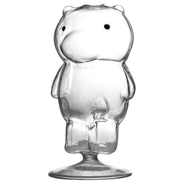 New Japanese style clear bar cocktail glass bear cup molecular smoke creative cocktail glassware
