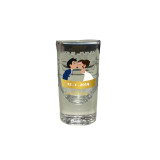 Hot sale cheap drinking vodka/tequila small long 15ml shot glass