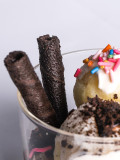 Creative summer hot sweet glass bowl ice cream glass cupcake standing glass cup