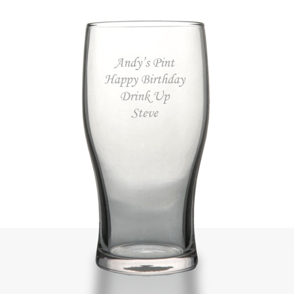 wholesale tulip pint beer glass for anniversary gift hotel use imperial pint glass for party