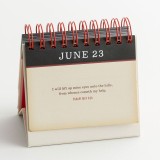 Customized Printing Desk MIni Wire-O 365 Day Christian Perpetual Inspirational Flip Calendar