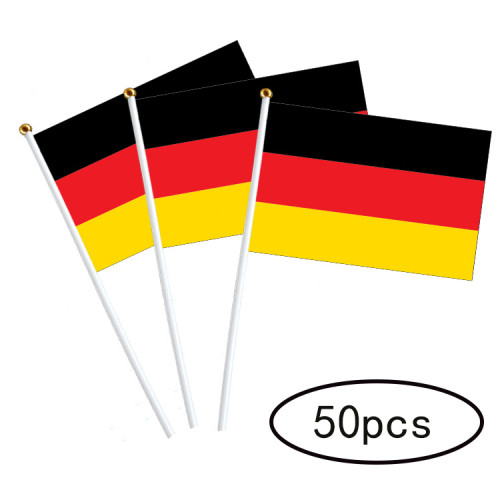 Germany national flag custom printed 14*21cm German hand flag stock wholesale