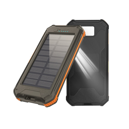 Portable Solar Cell Power Bank 10000 Mah For Mobile Phone