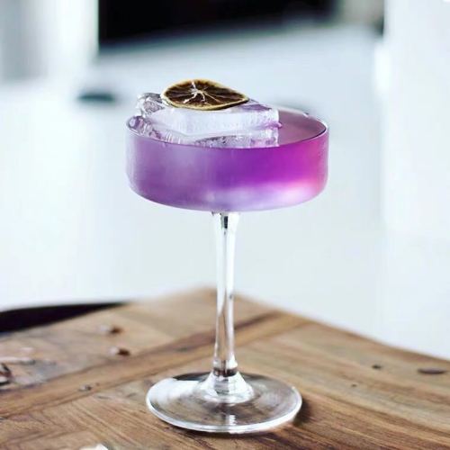 New design lead-free crystal cross cut martinic glass classical  cocktail glass small capacity Japanese wine glass cup
