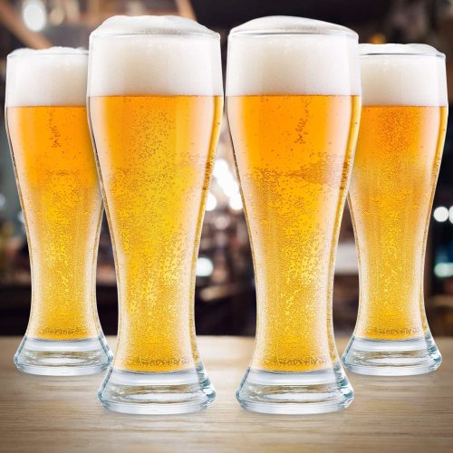 China Factory Wholesale Different sizes German print Beer Mug Glass,Beer Glass Cup Custom Logo,Beer Glass