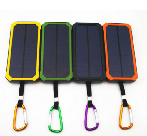 Ekinge solar power bank high capacity charger 10000mAh Dual USB Ports Solar Charger Compass LED Light Power bank