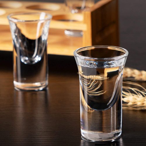 Custom Logo 45 ml Small Capacity Wine Glass For Vodka Tequila Cordials Whisky Bullet Shot Glasses