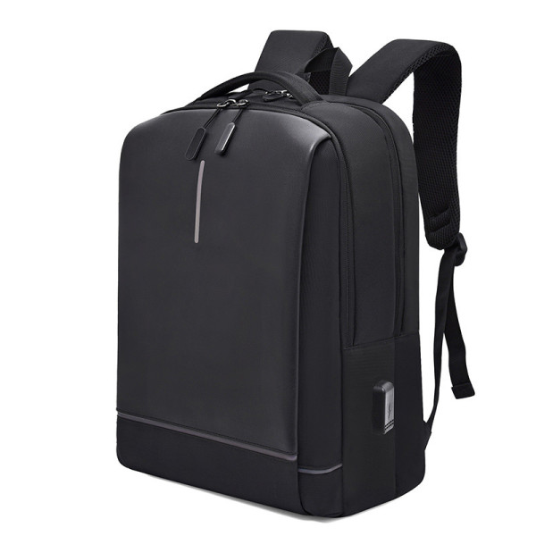 New Design Fashion Business Casual Nylon Waterproof Bag School Laptop Backpack with USB Charging Port