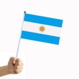 Argentina Hand held flag with 30cm flagpole 14*21cm Polyester Argentine Hand flag custom