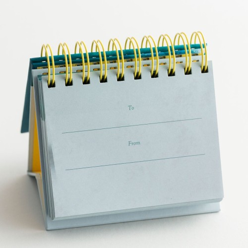 OEM Printing Desk Standing Flip Sprial 365 Daily Inspirational Motivational Perpetual Calendar