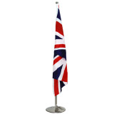 High quality Removable indoor floor conference decoration stainless steel flag pole