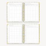 Custom print 2019 planner A5 hard cover gold gilding corner monthly plannner 2021 weekly clever fox planner