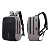 Waterproof Portable Ant Fleece Laptop Backpack China Supplier School Bag With USB Charging Port and Headear Hole