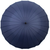 hot selling 24 inches manual 24 ribs big size strong windproof customized color J handle rain stick umbrella straight umbrellas