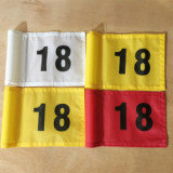 Customized printed top quality low moq multi size golf flag for golf club