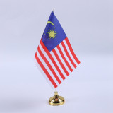 Custom in bulk mini national pirate top table flag stand set wholesale