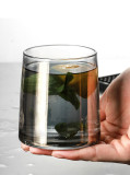 Wholesale colorful handmade Whiskey Glass Crystal Wine Glass  Threaded Bottom Juice Drinking Glass